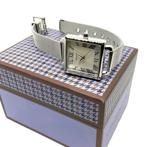 London Fog-Women’s Bristol Silver Mesh Watch main image 3